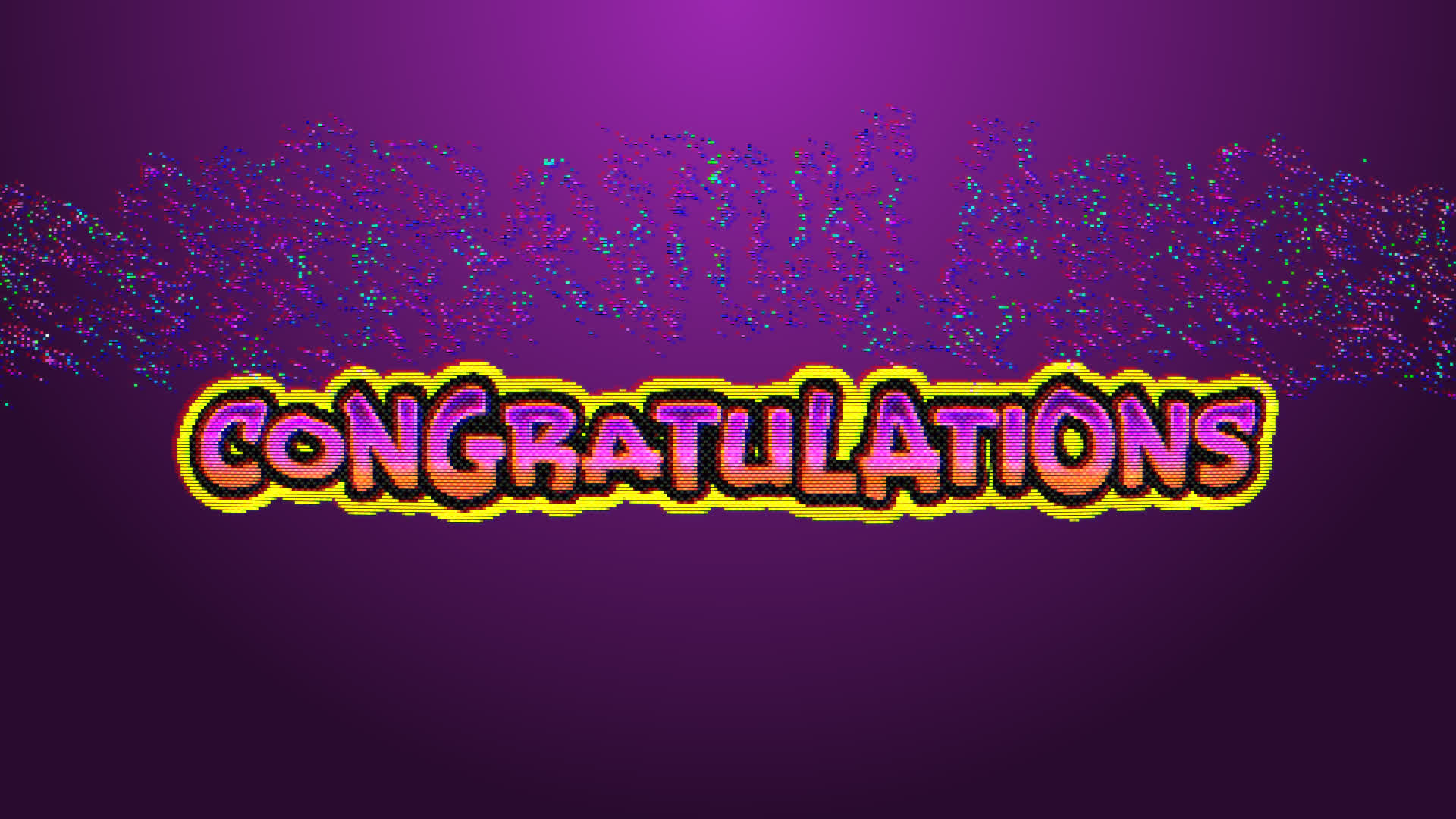 Retro Video Game Congratulations
