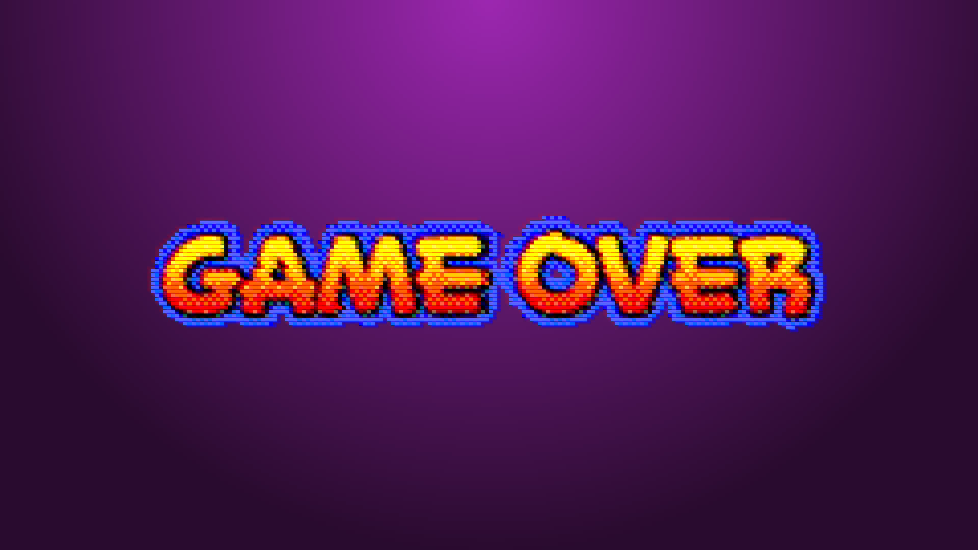 Classic Retro "Game Over"