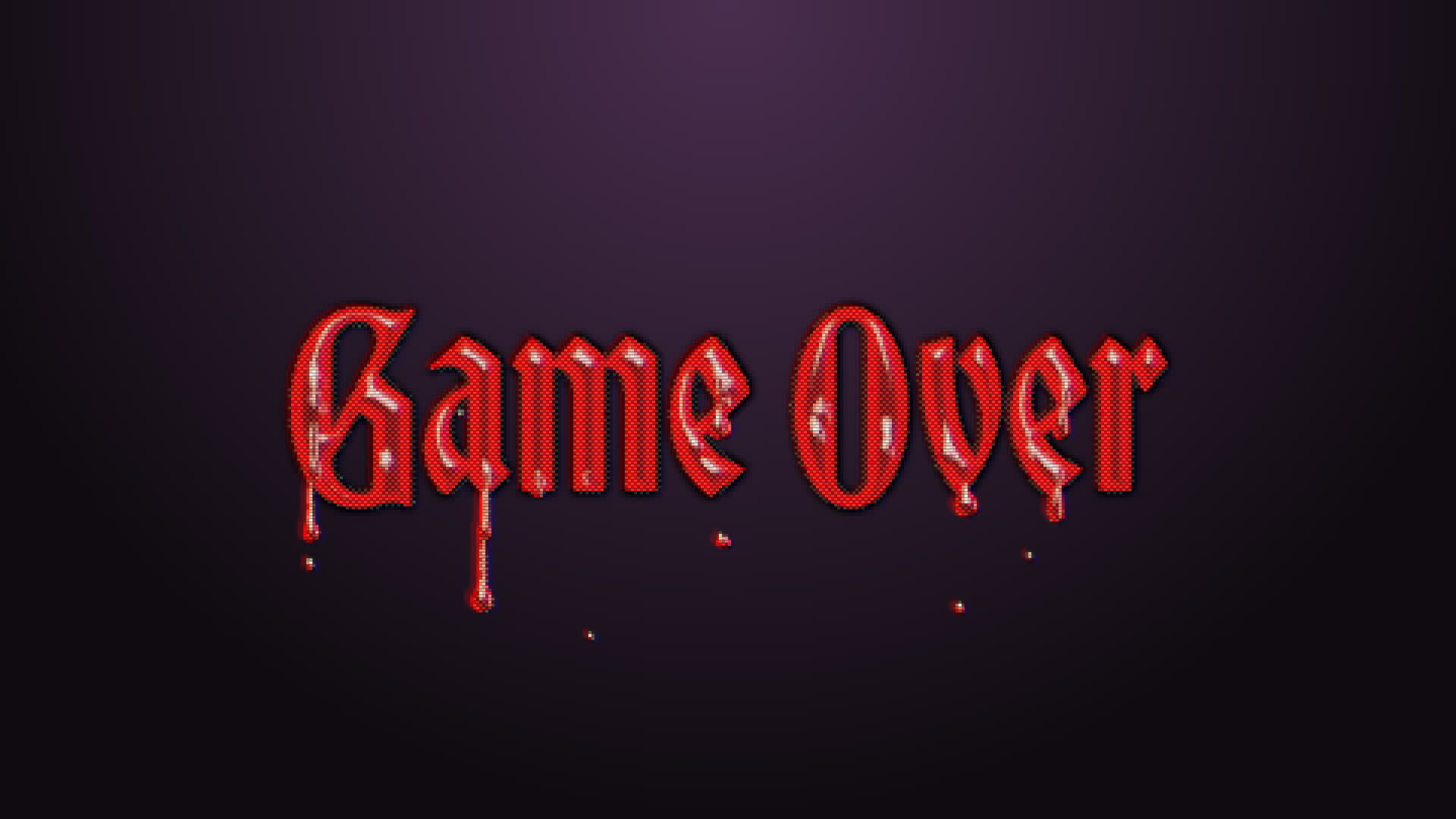 Retro Horror "Game Over"