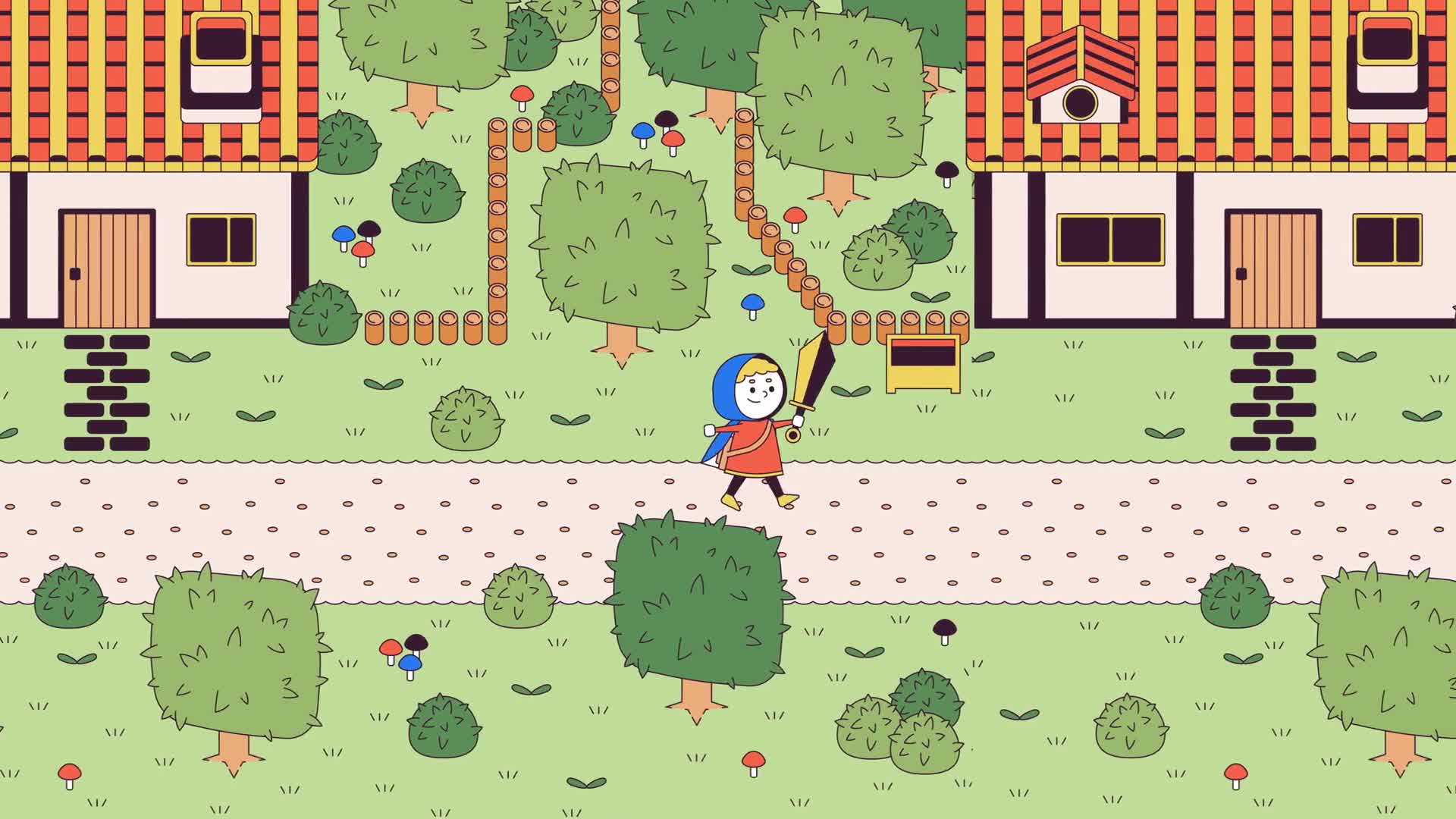 Retro Video Game Quest Background