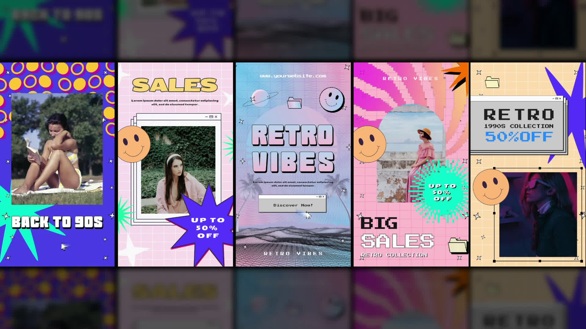 Retro Y2K Stories Pack