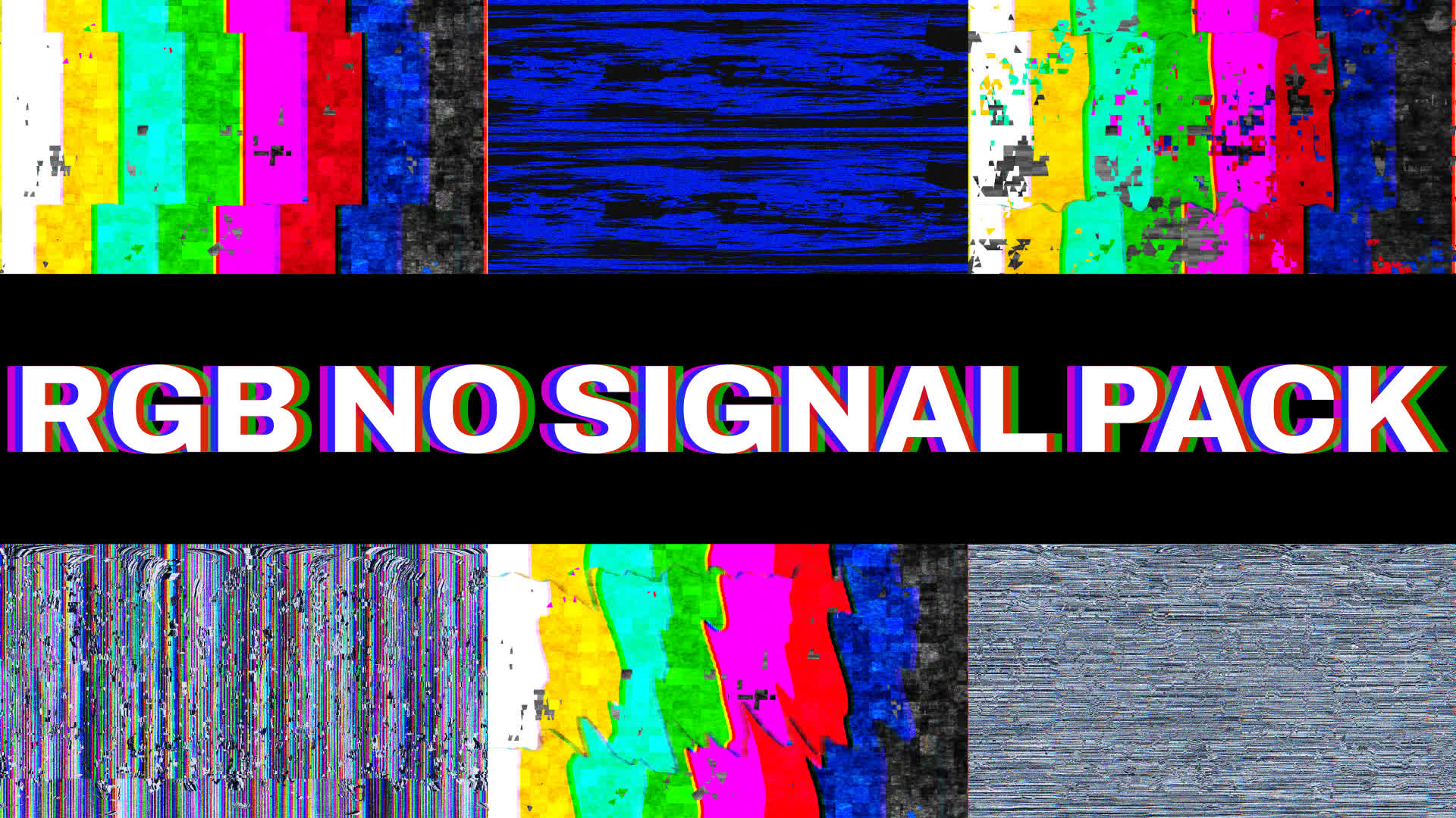 Rgb No Signal Glitch Vhs Pack
