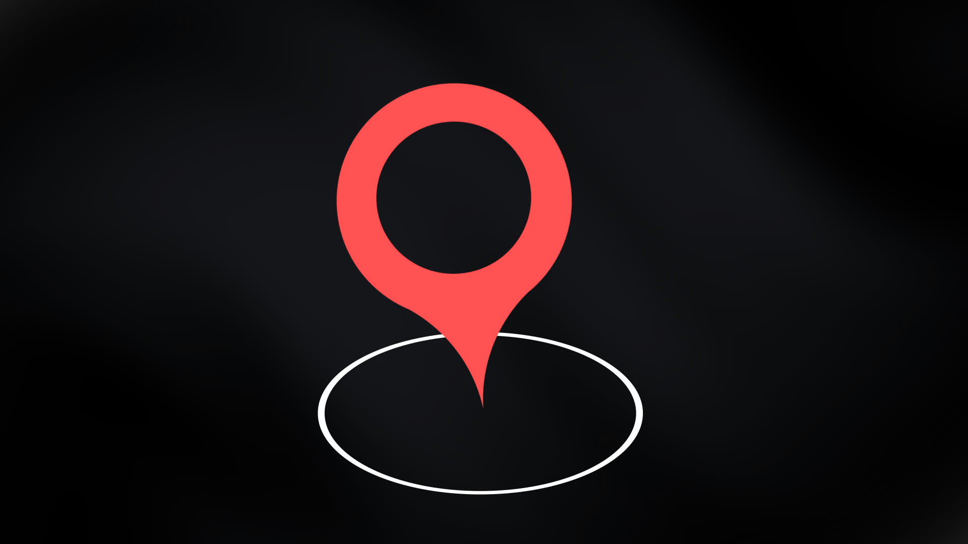 Ring Style Gps Pin Clean Flat Navigation Location Icon