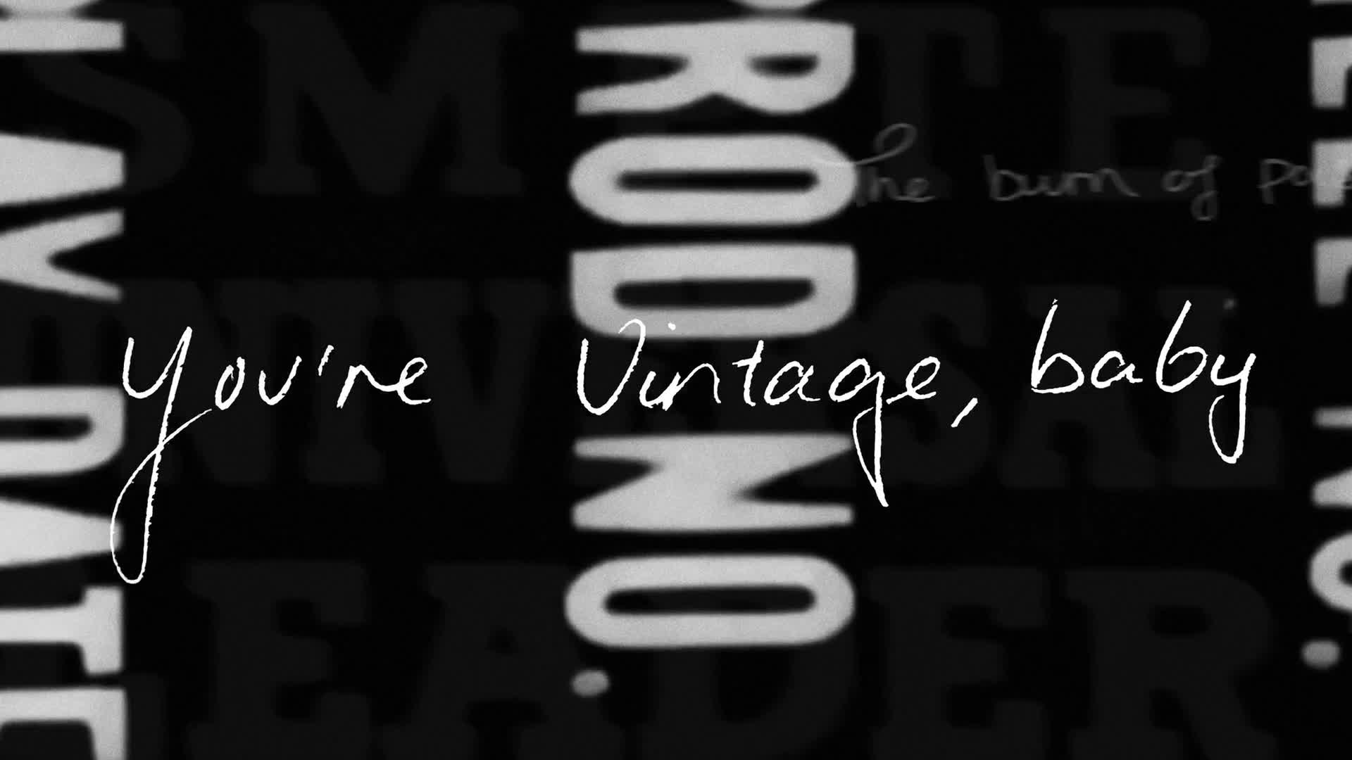 Rolling Shutter White Text