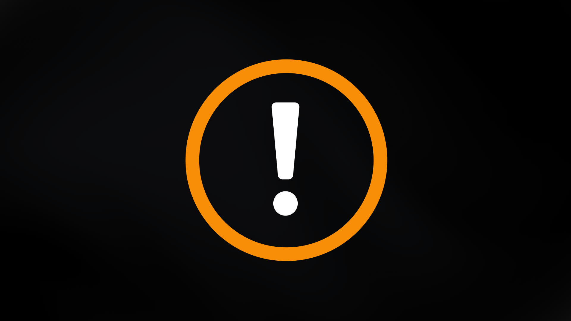 Rotating Circular Stroke With Exclamation Mark Animation