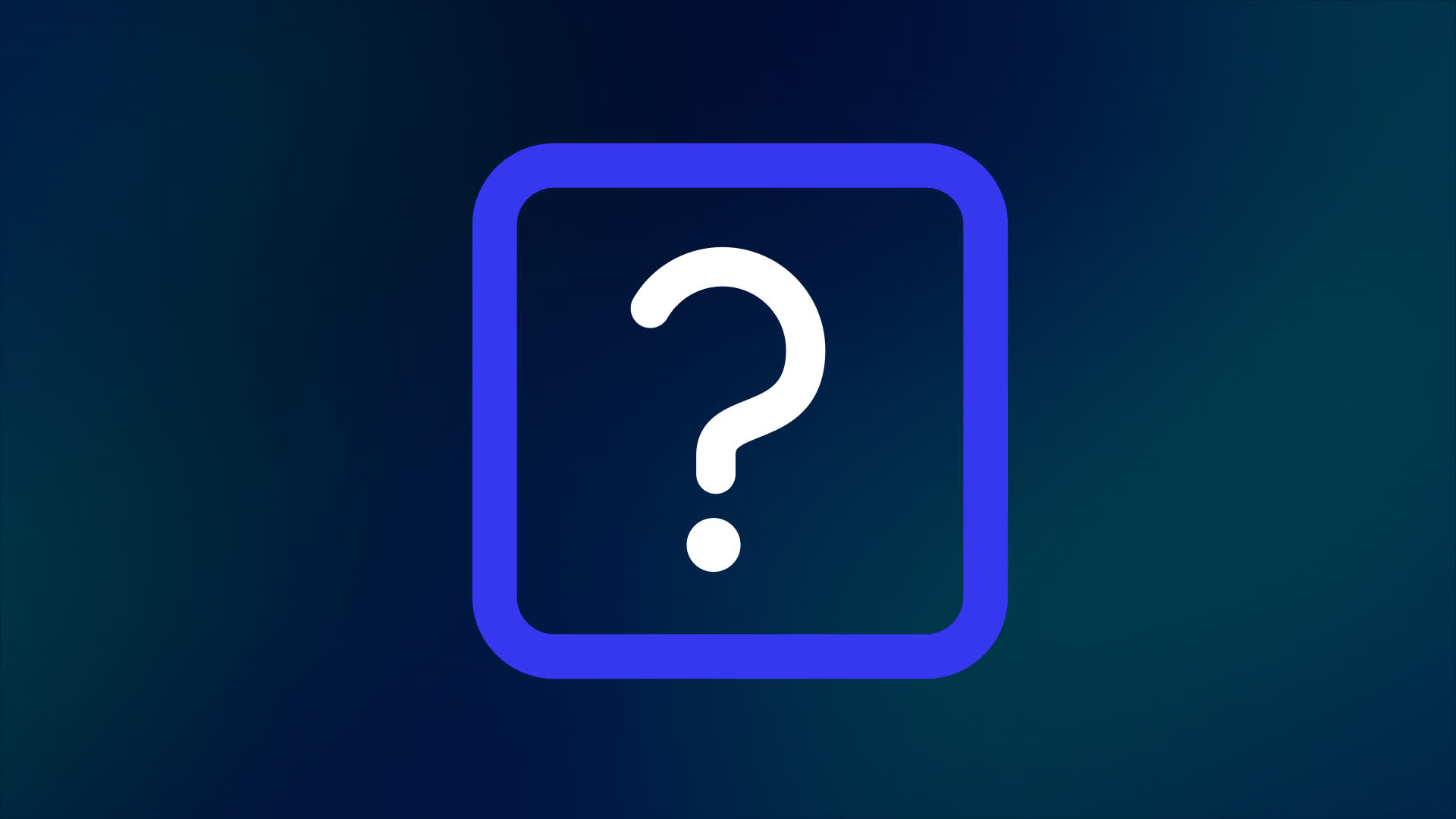 Rounded Outline Square Alert Icon