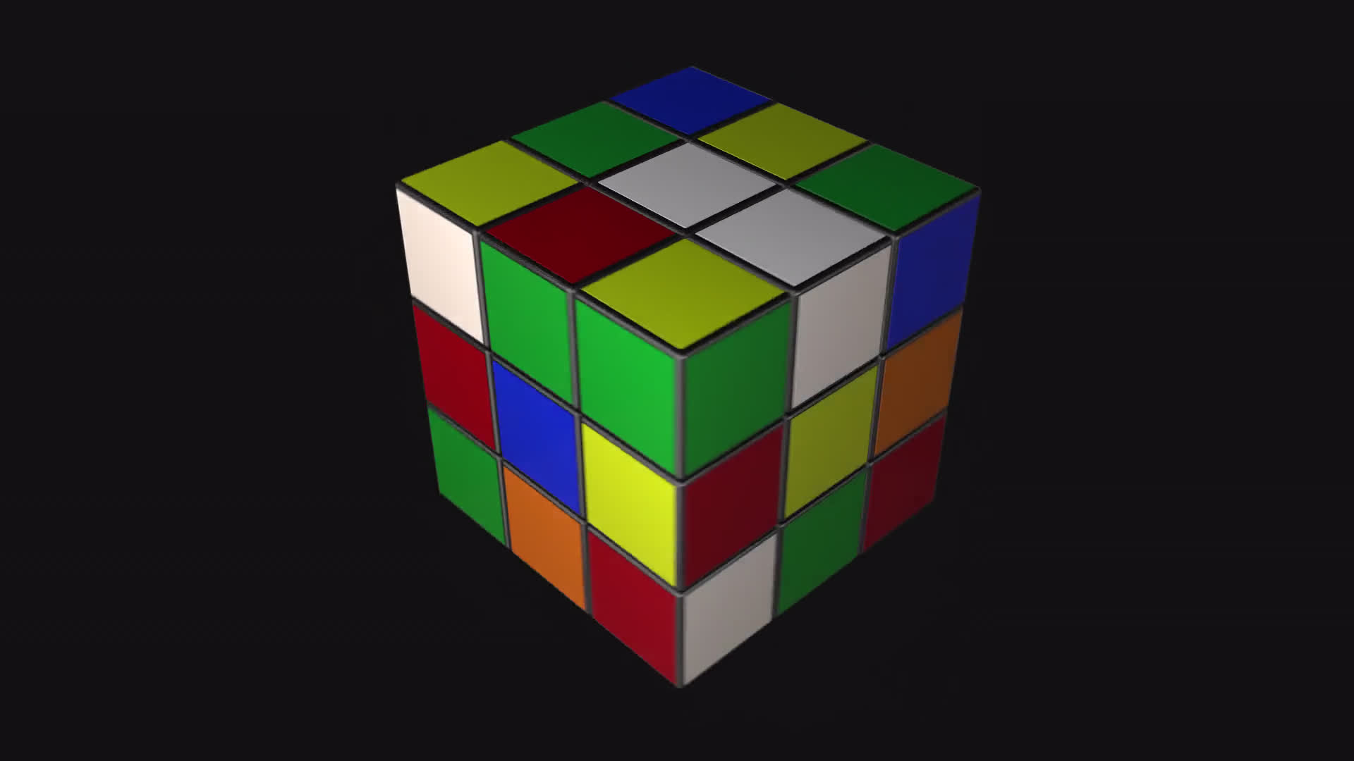 Rubik's Cube Rotating