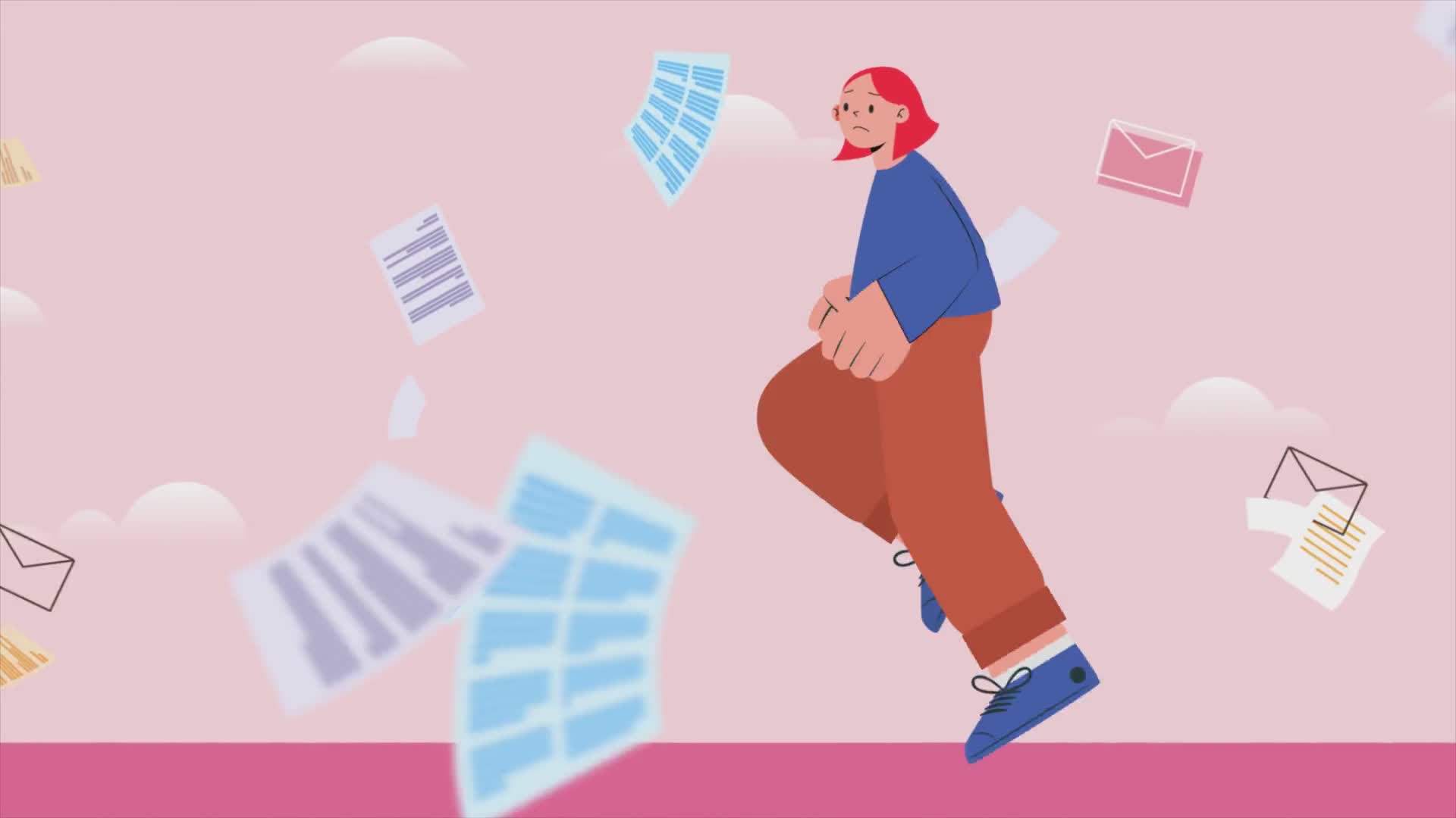 Running Through Papers And Documents