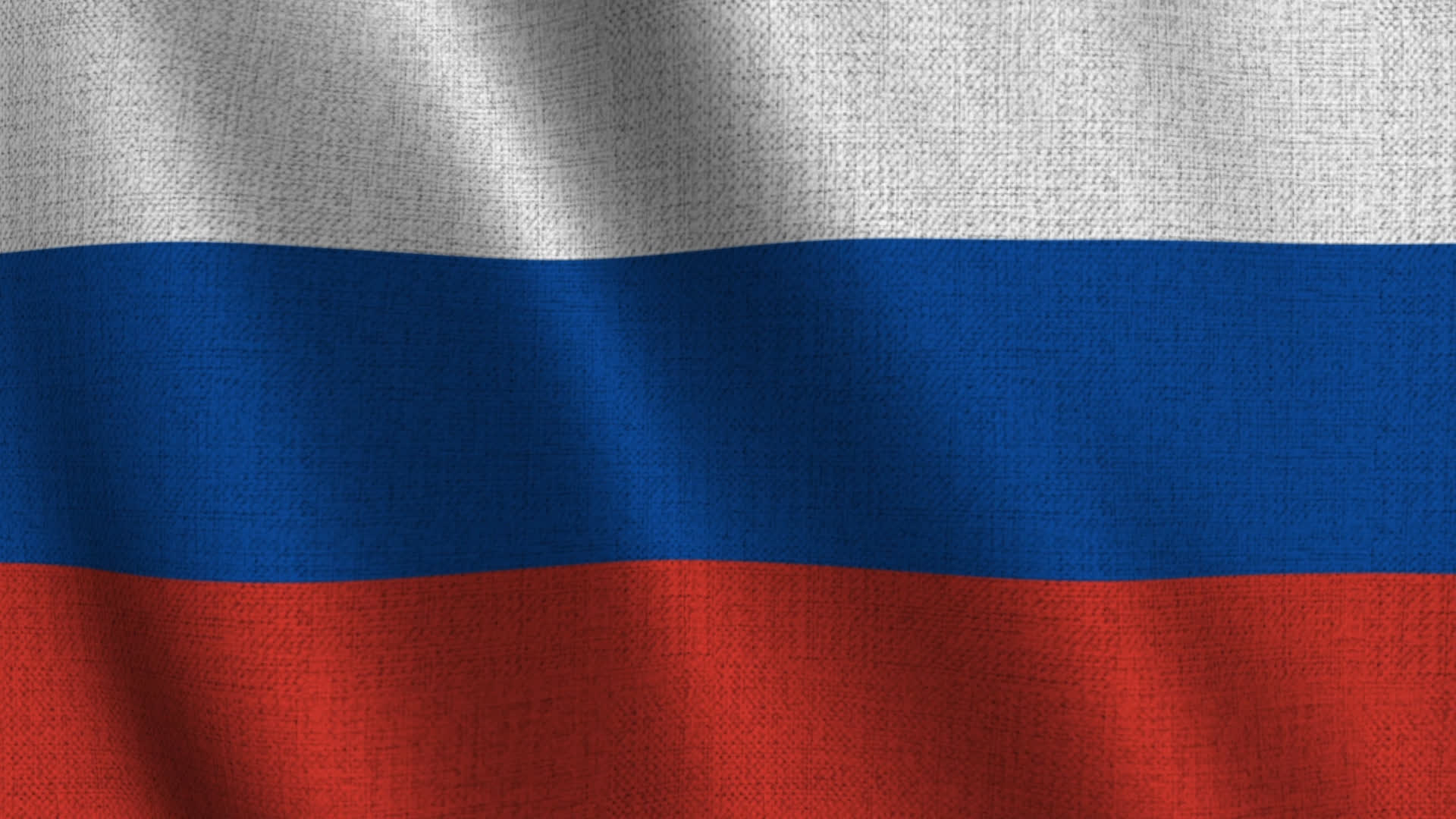 Russia Waving Cloth Flag Background