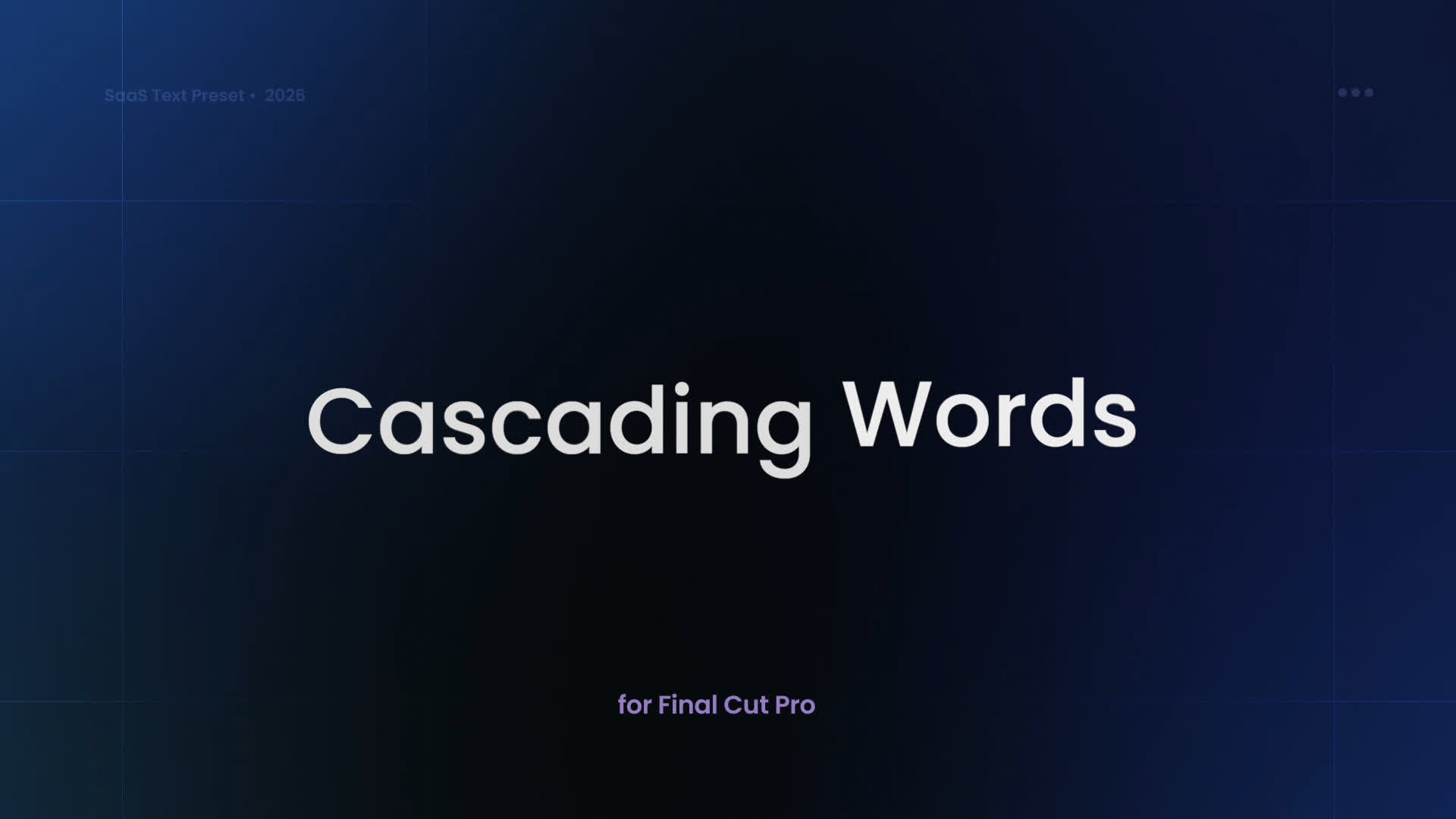 SaaS Text Preset - Cascading Words