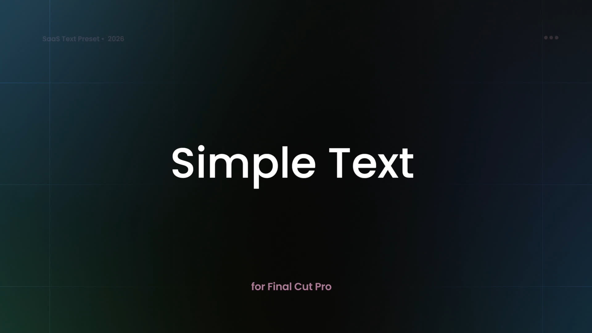 SaaS Text Preset - Simple