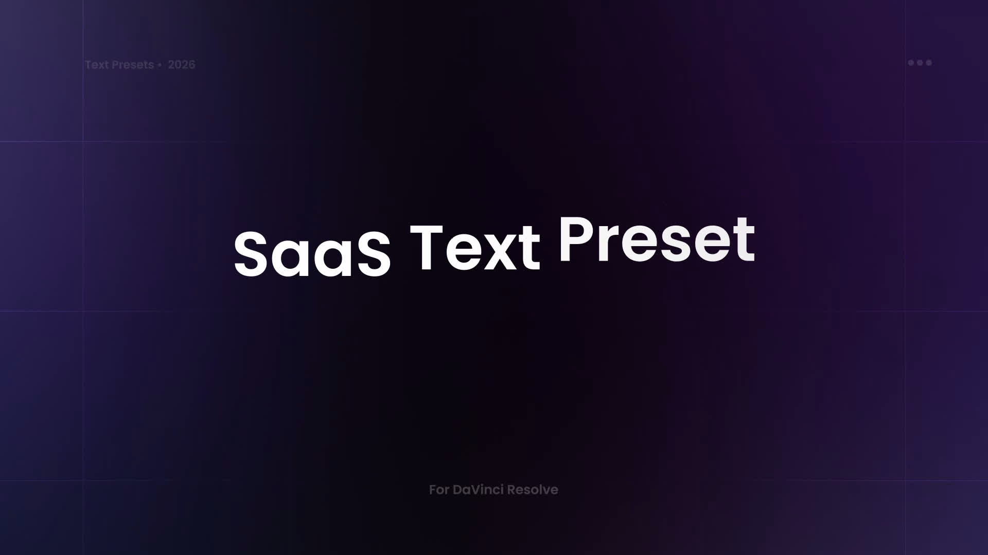 SaaS Text Preset - Sliding Words