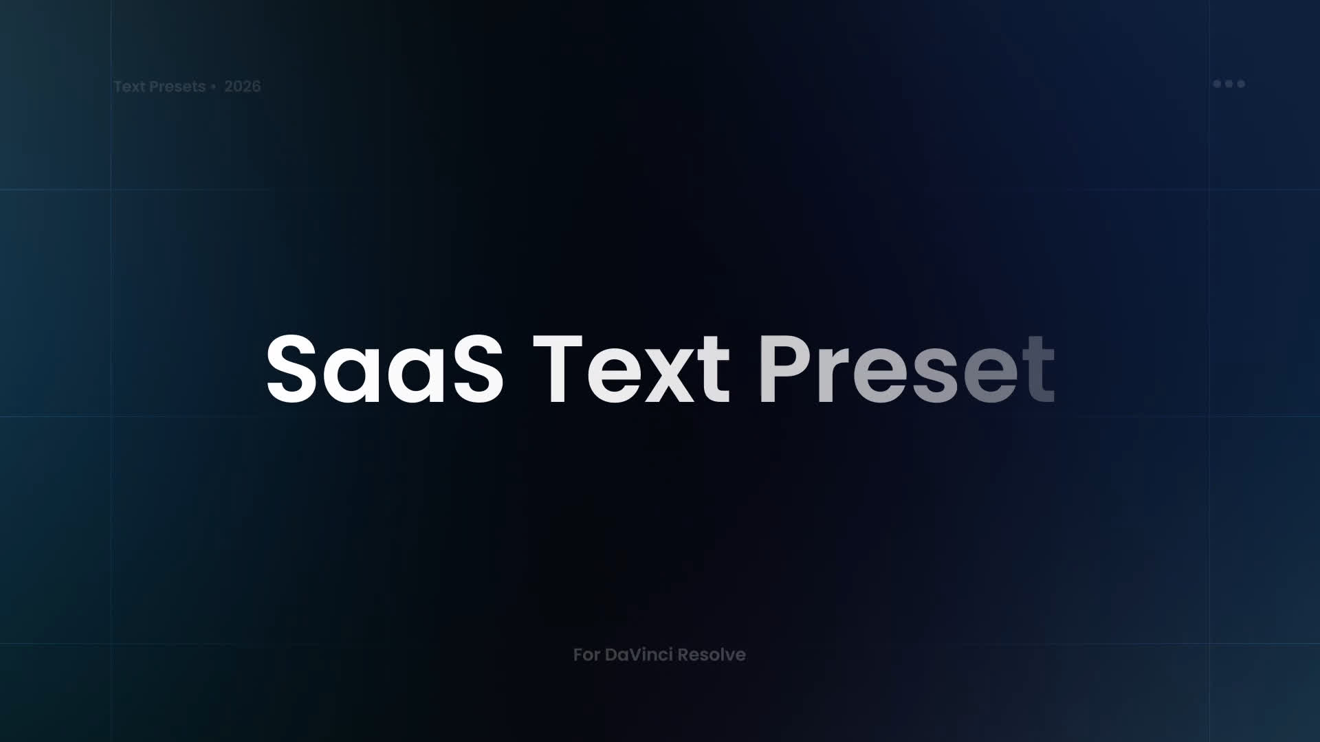 SaaS Text Preset