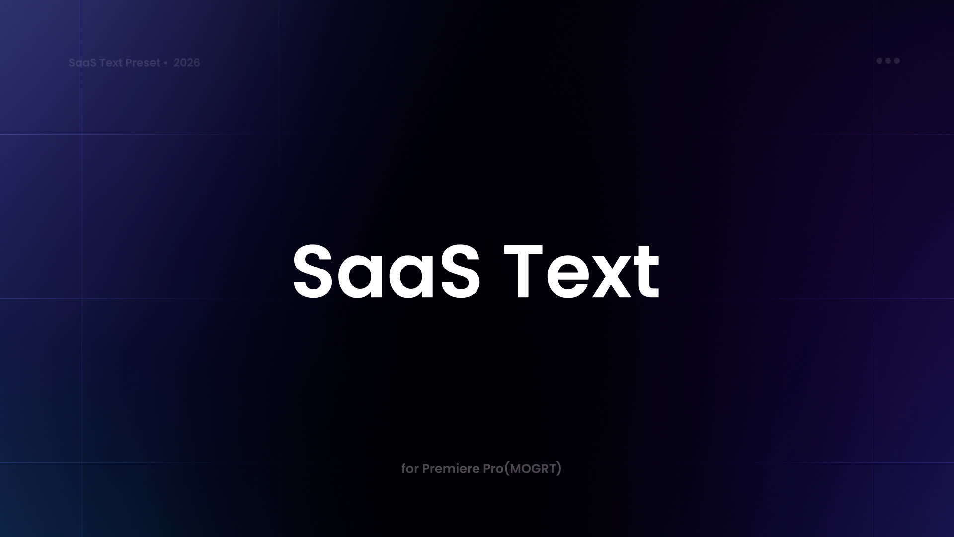 Saas Text Preset - Gradient Slide