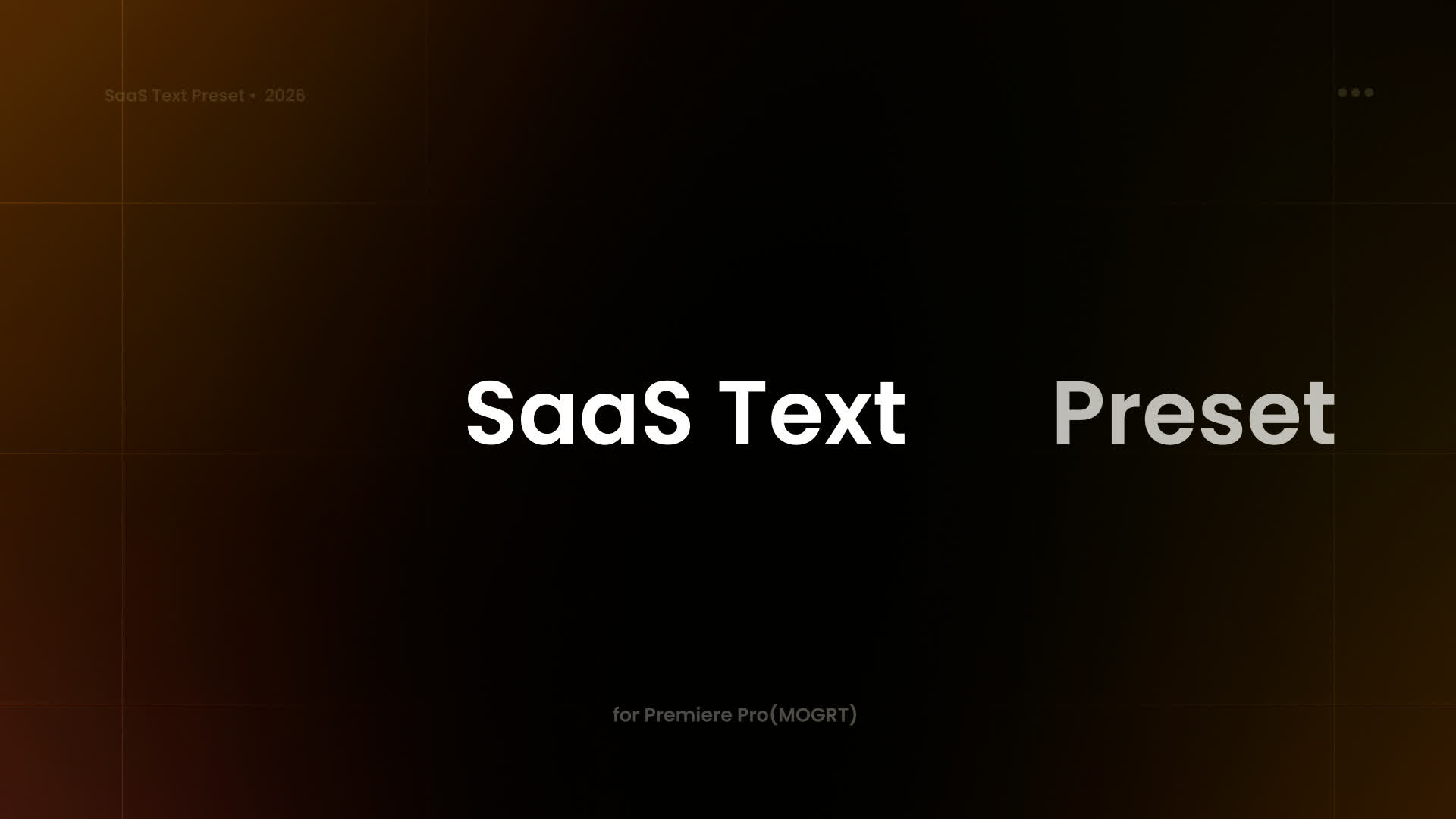 Saas Text Preset - Word By Word