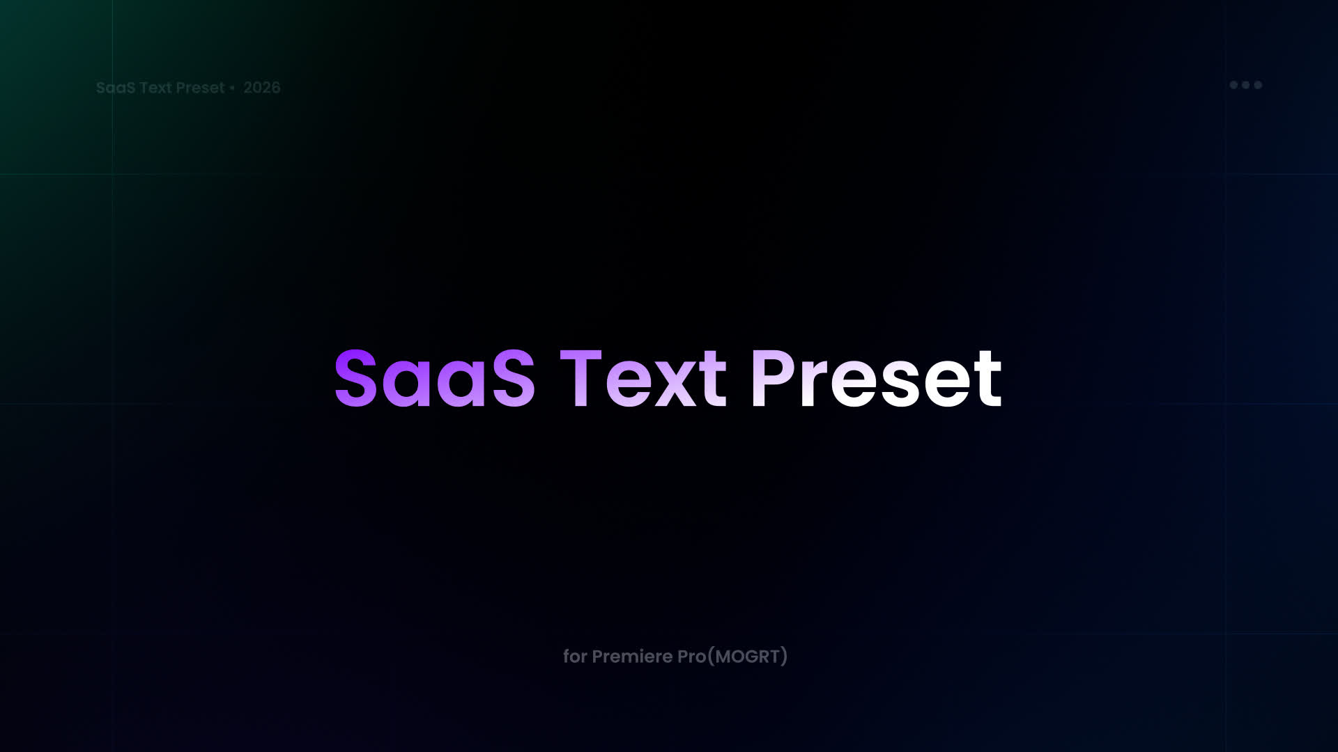 Saas Text Preset