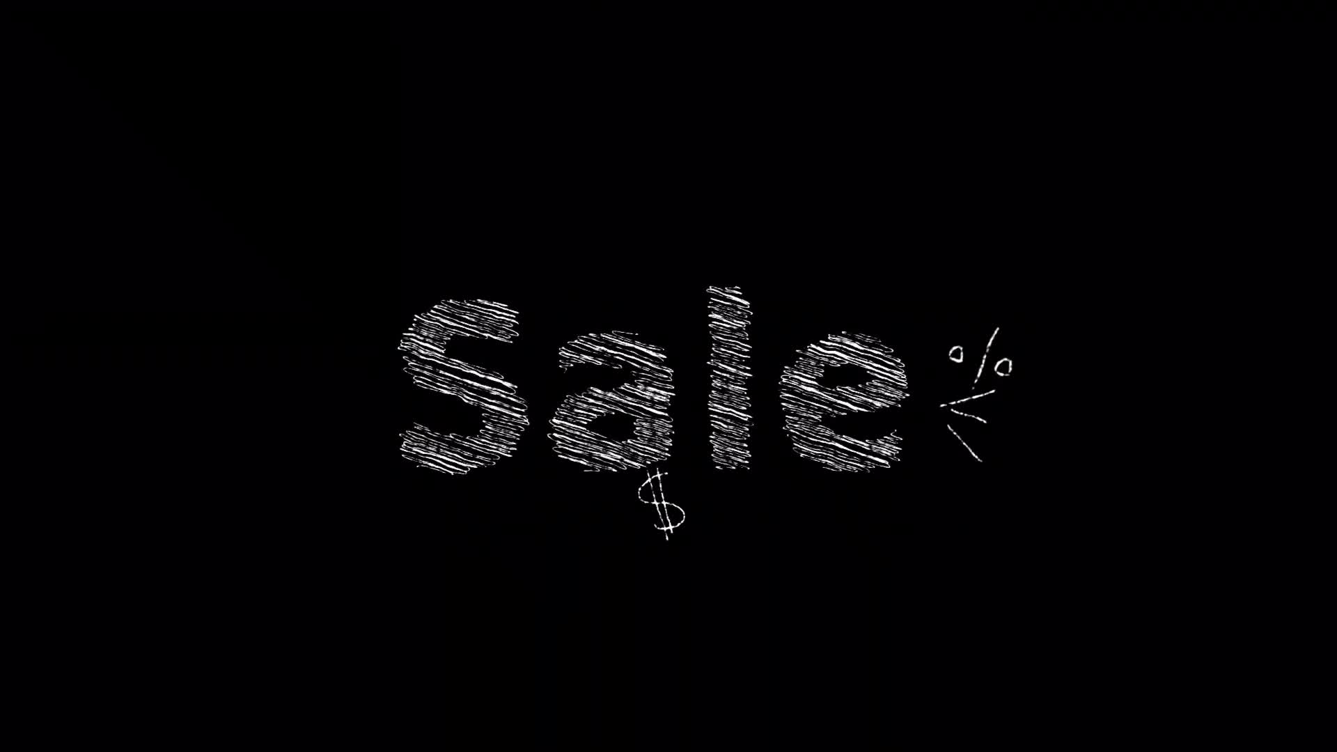 Sale Scribble Title on Alpha