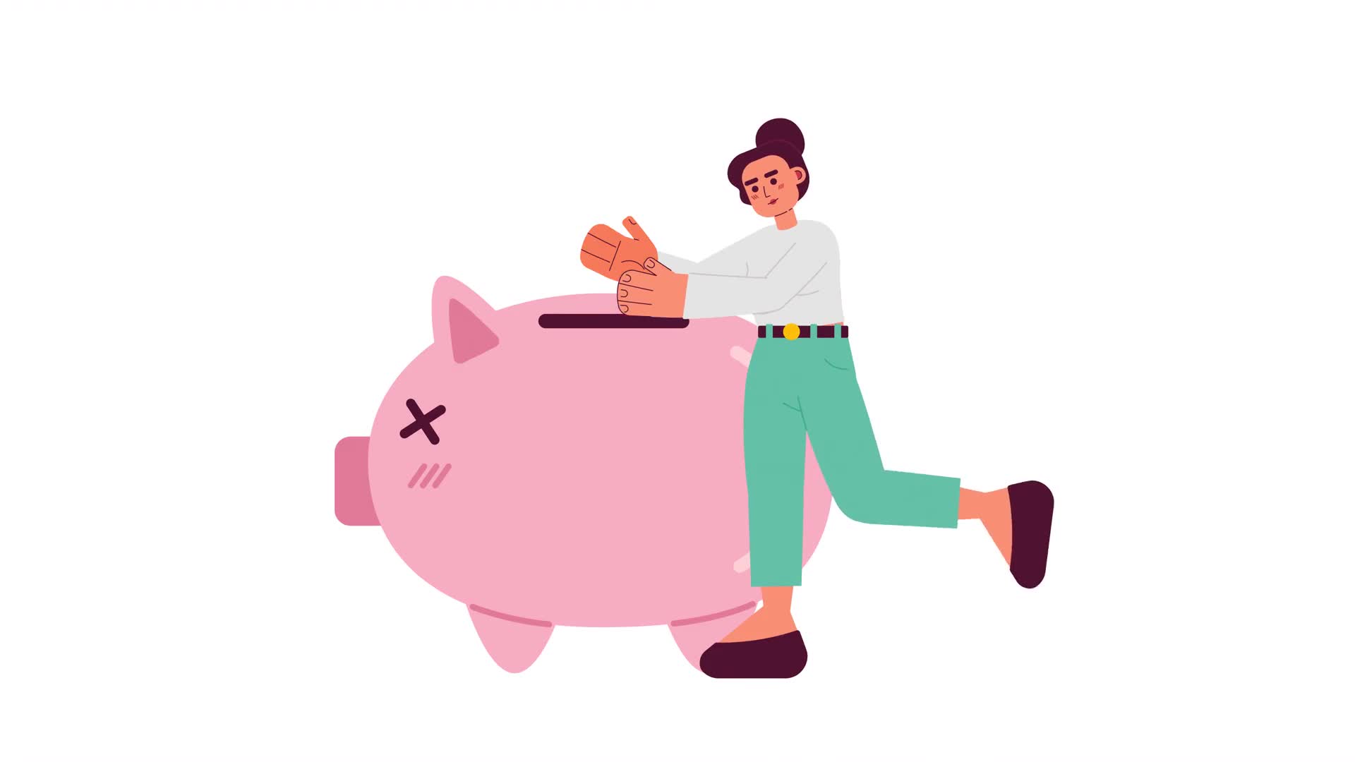 Savings account 2D animation
