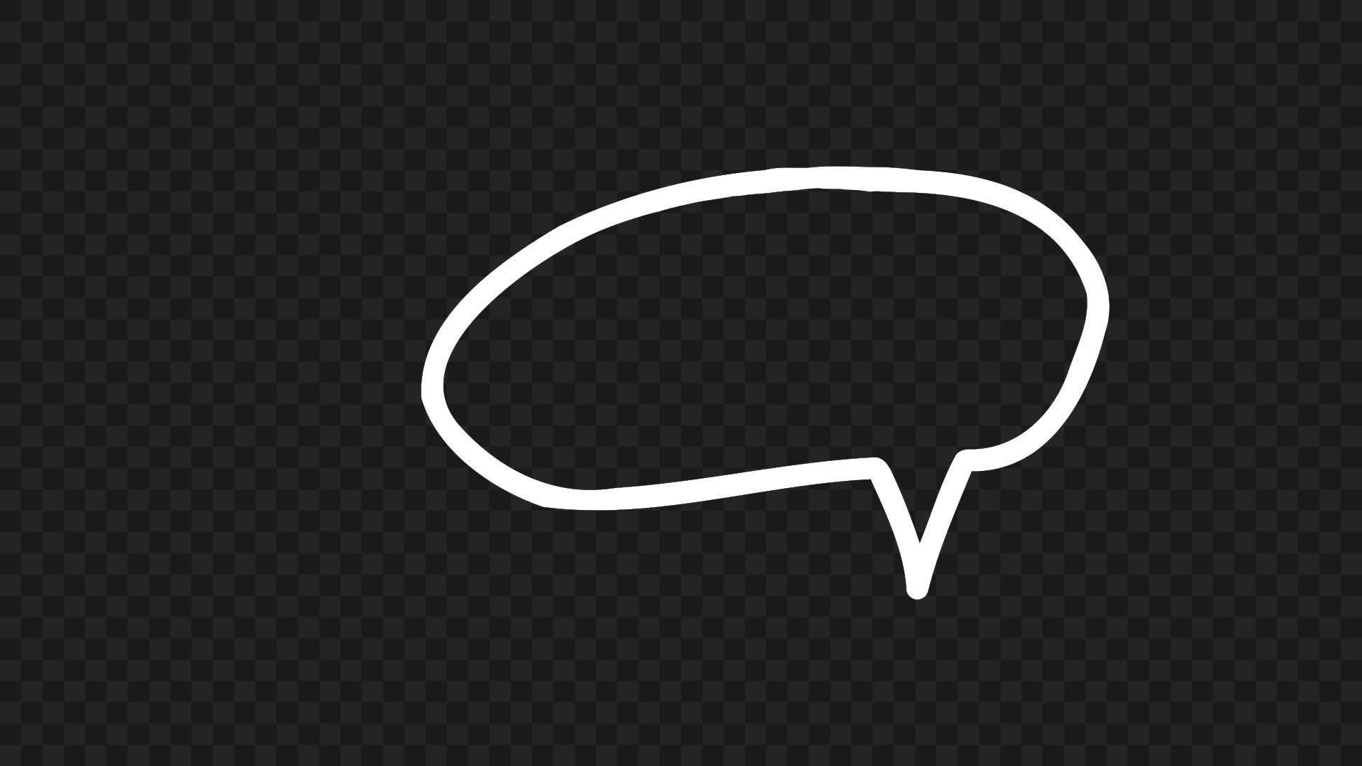 Scribble Round Text Bubble