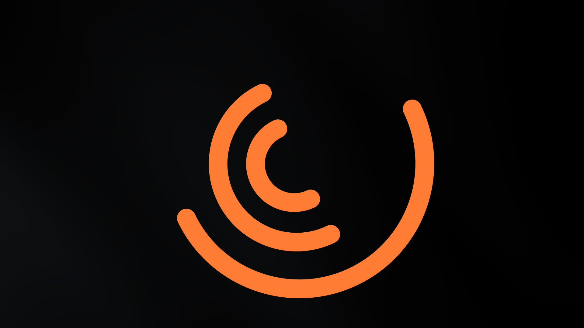 Seamless Concentric Radar Circle Loading Animation