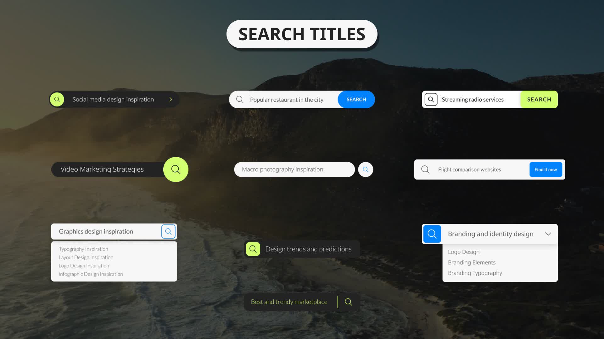 Search Bar Titles