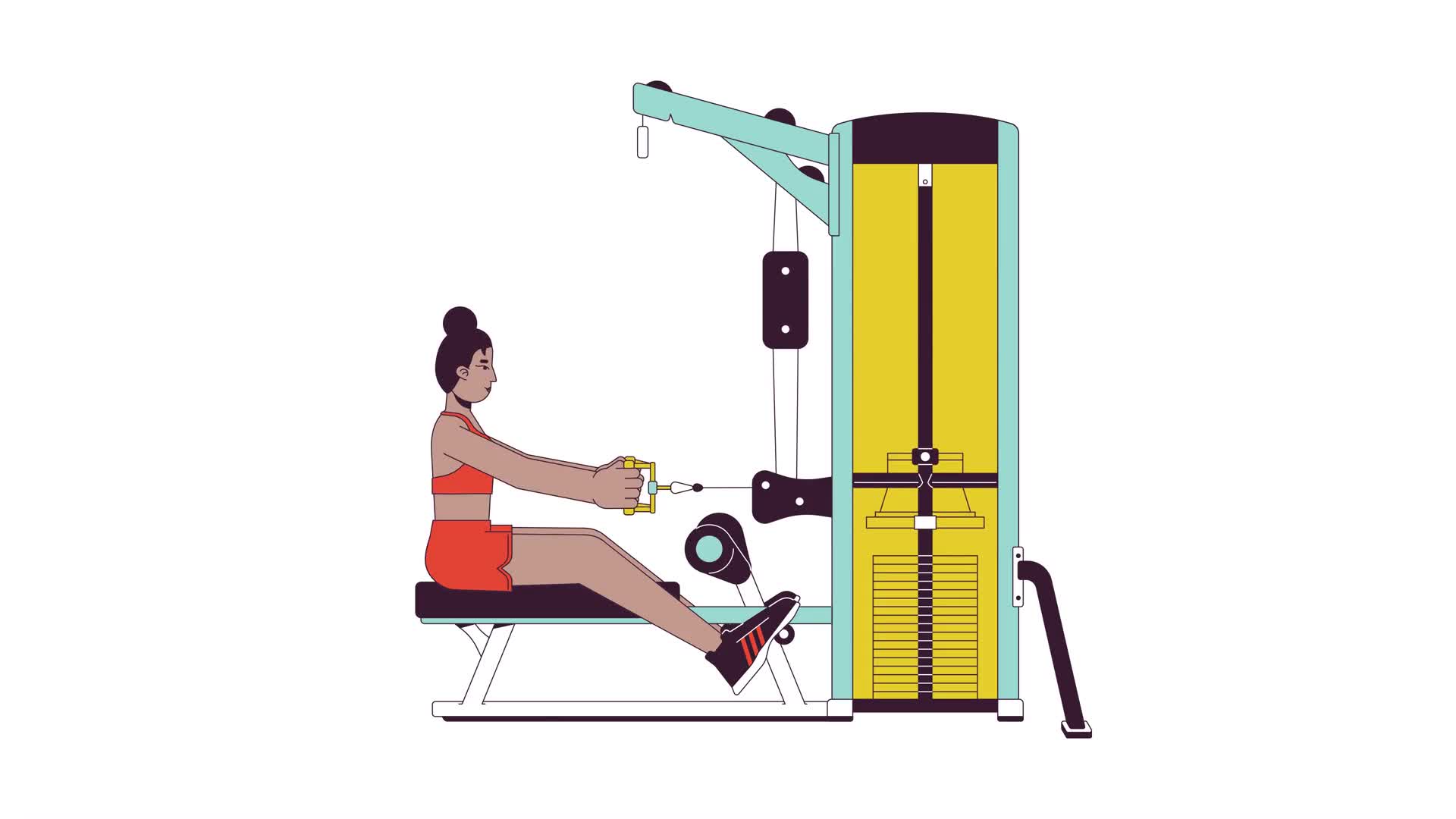 Seated Cable Machine On Alpha