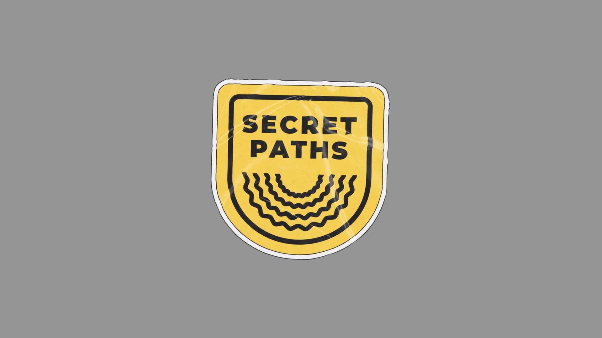Secret Paths Badge Peeling Animation On Transparent Background On Alpha