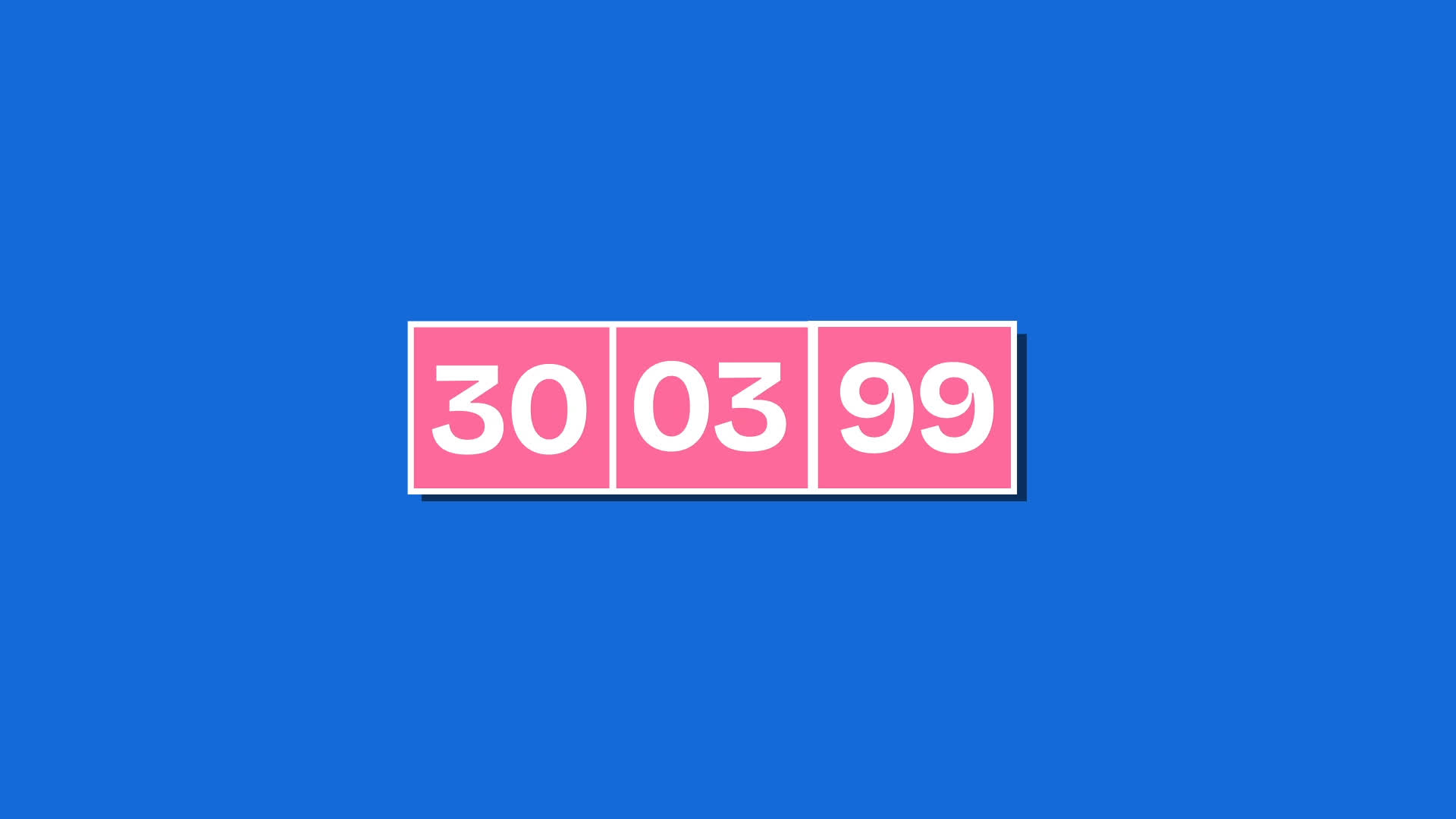 Segmented Date Counter Badge