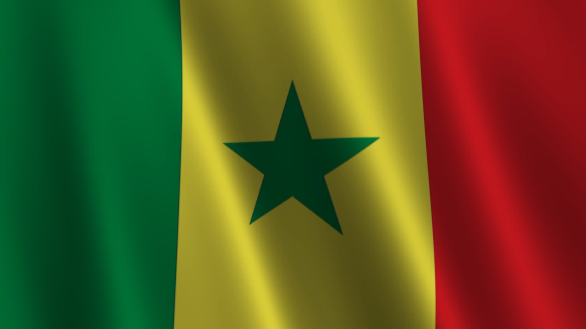 Senegal Flag Waving