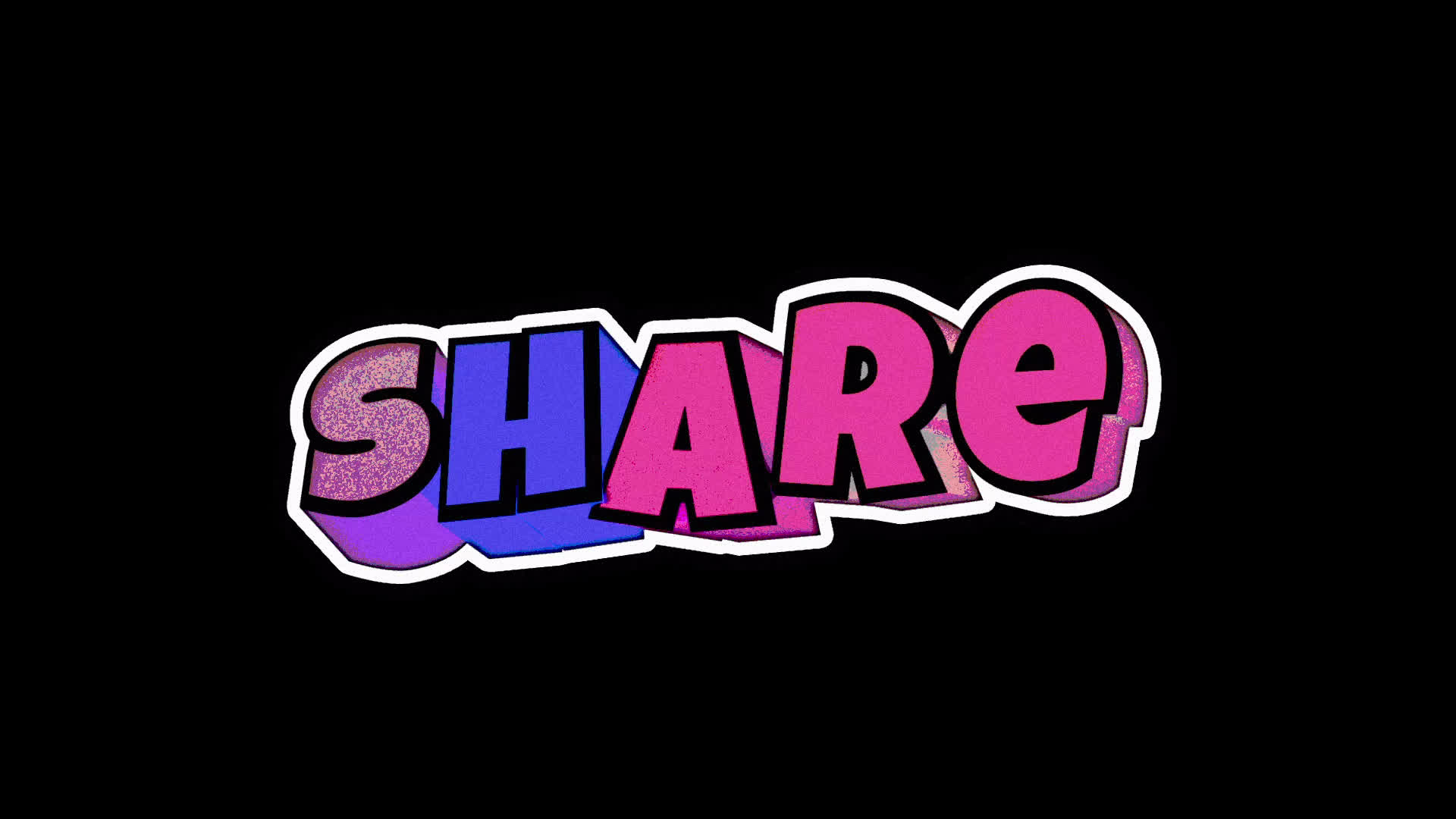 Share Colorful Title on Alpha