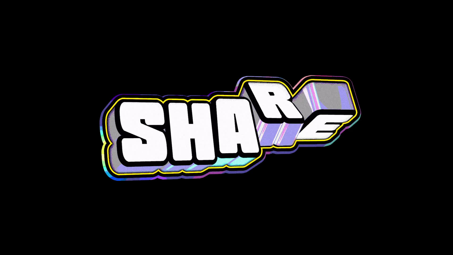 Share Flipping 3D Title on Alpha