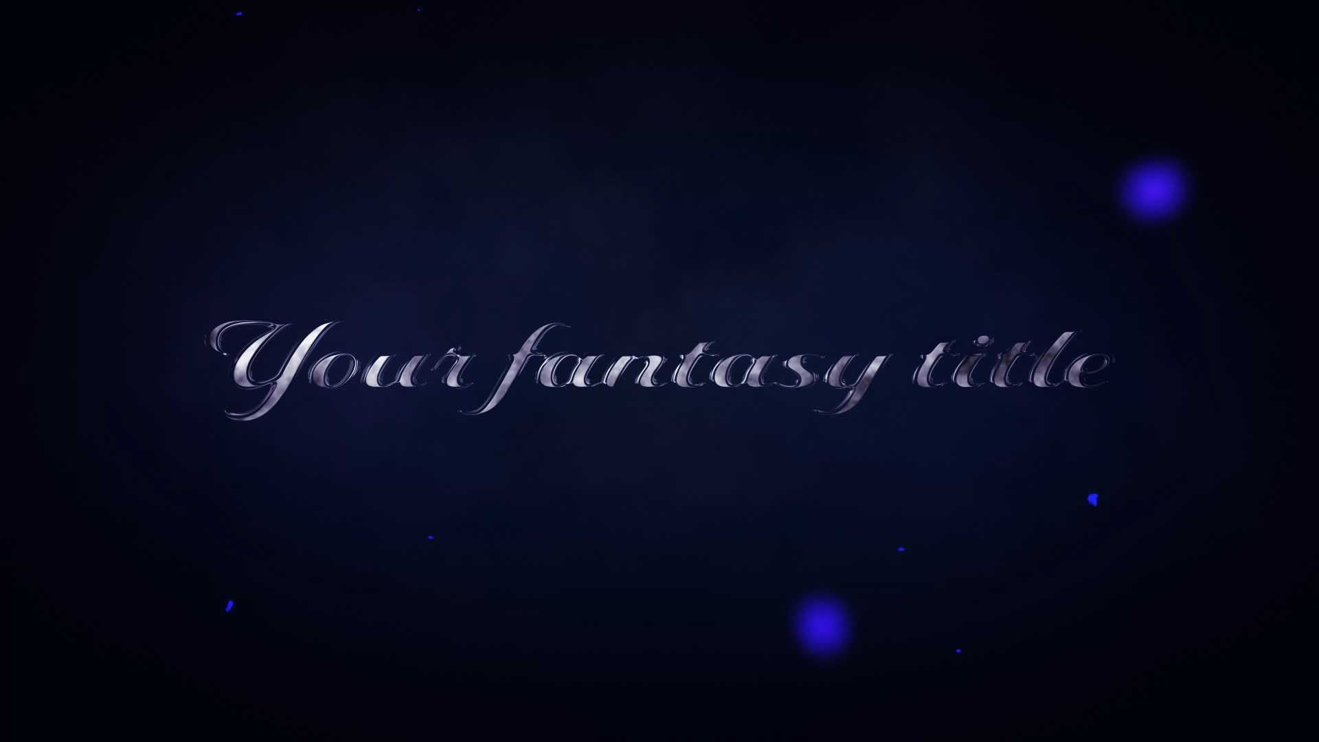 Shiny Metal Particle Title