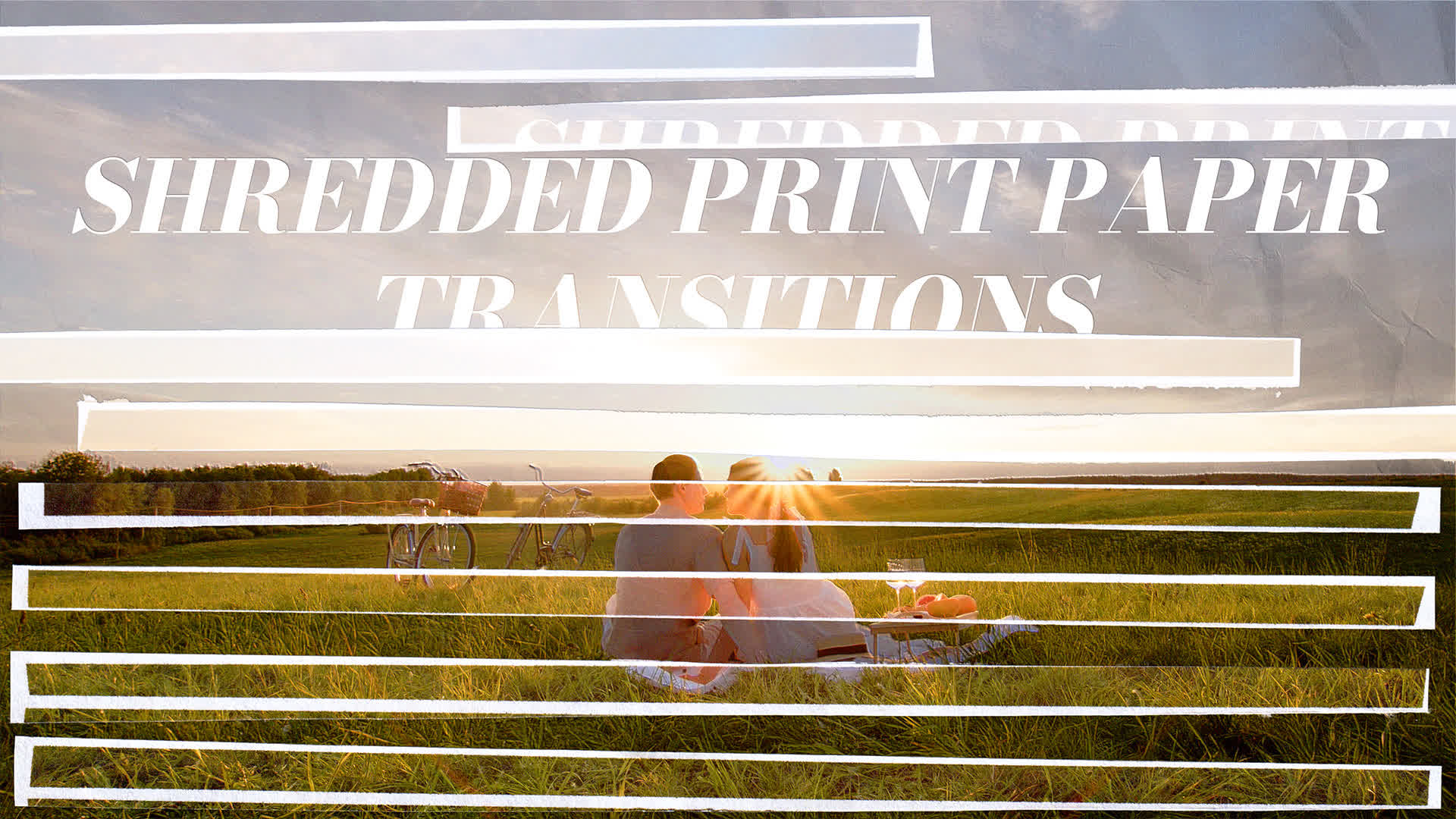 Shredded Print Paper Transitions