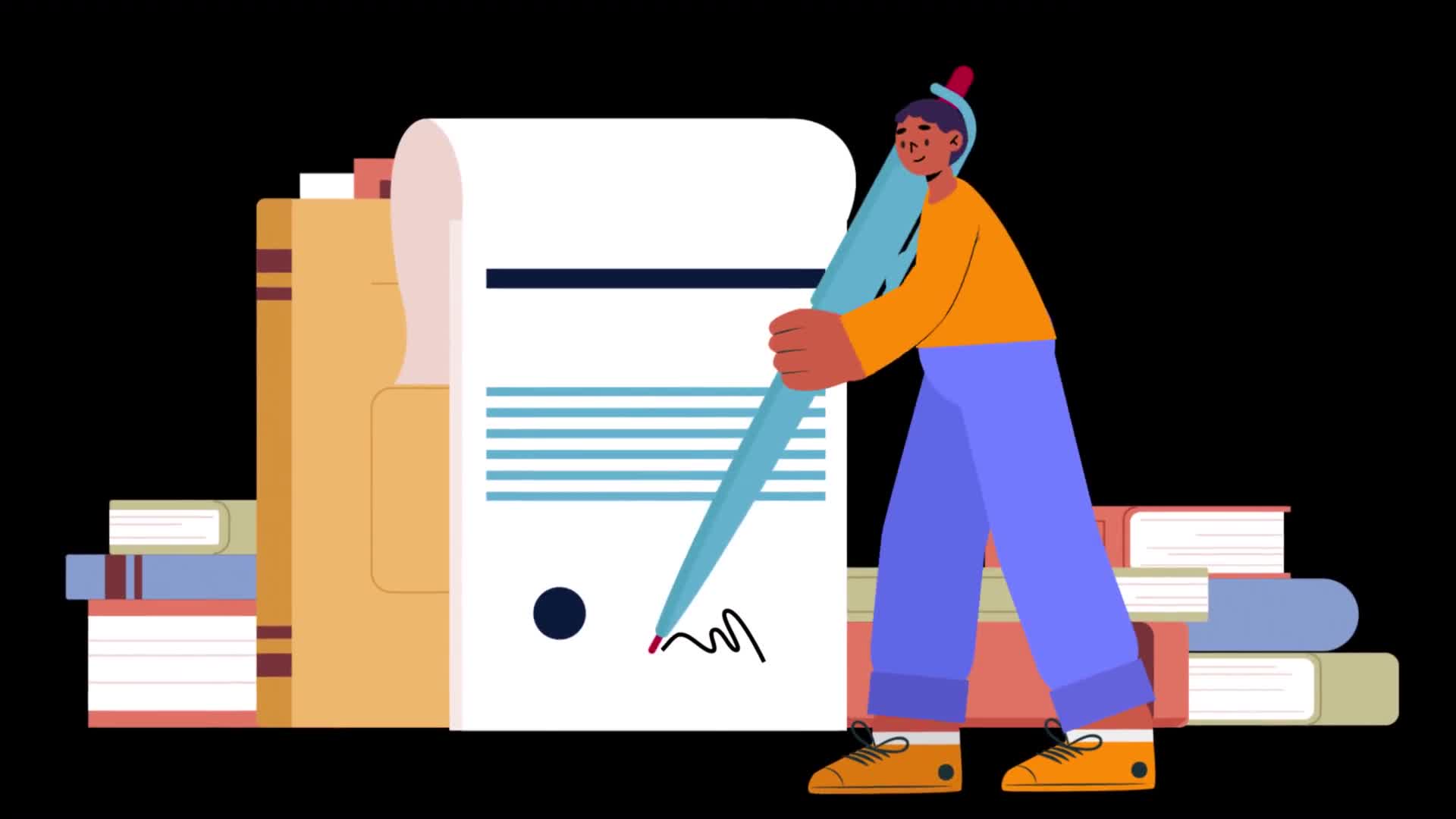 Signing Contracts And Documents On Alpha