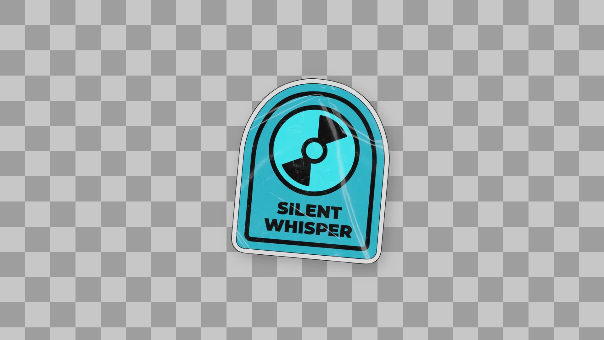 Silent Whisper Record Sticker