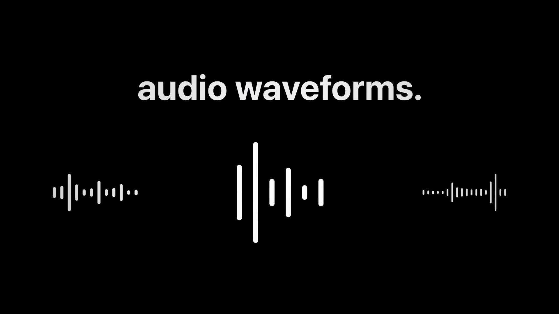 Simple Audio Waveforms