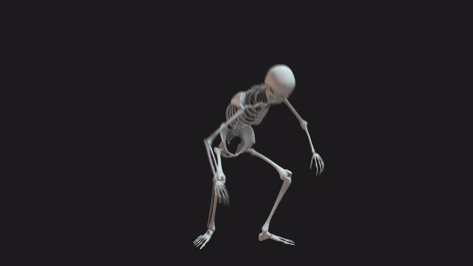 Skeleton Jump Landing