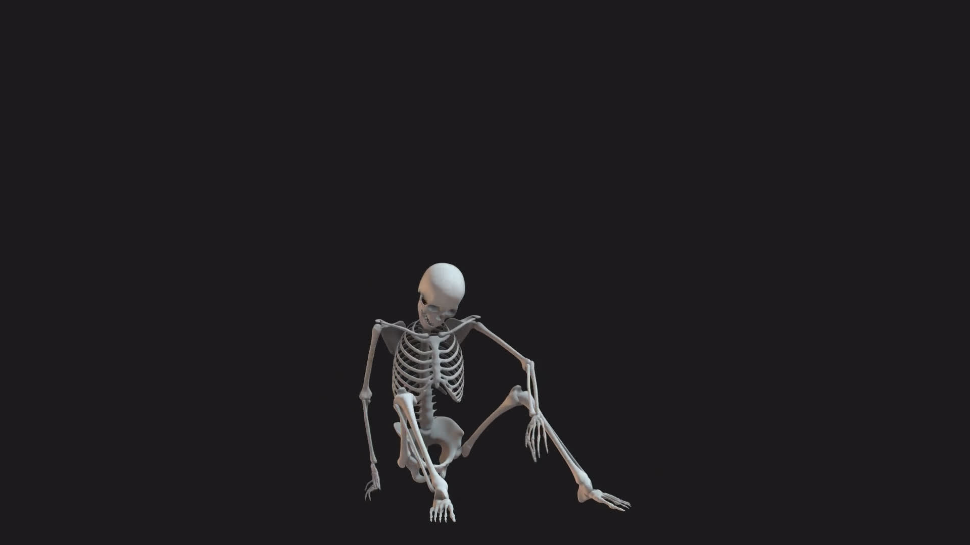Skeleton Laid Down To Get Up