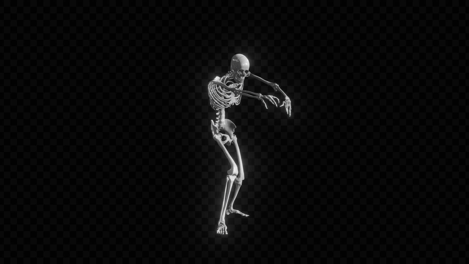 Skeleton Zombie Walk on Alpha
