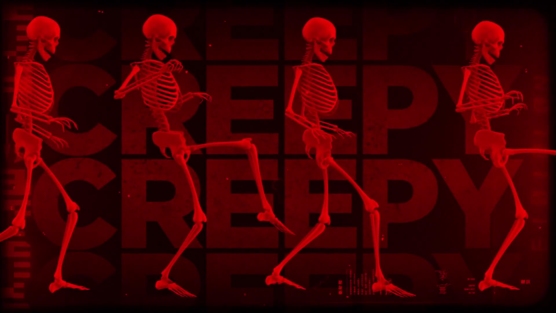 Skeletons Creepy Walk Loop