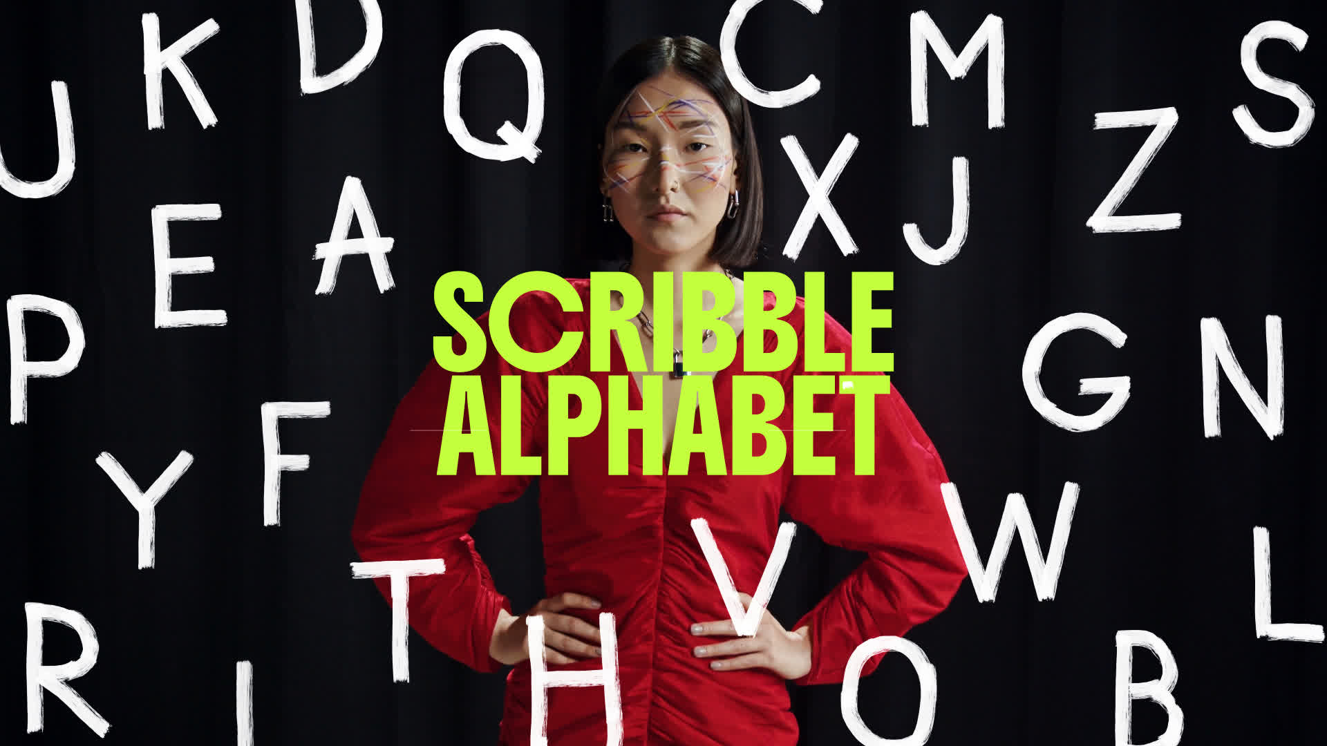 Sketchy Scribble Alphabet