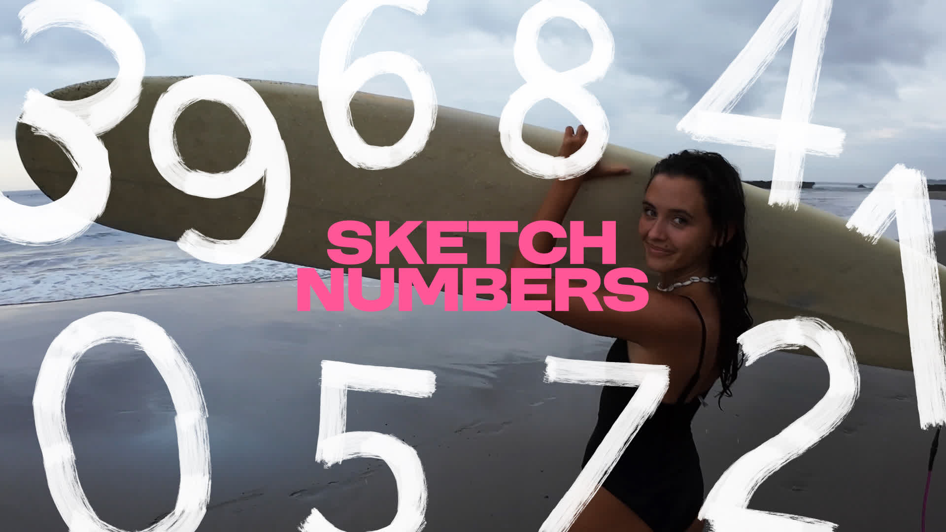 Sketchy Scribble Numbers And Symbols