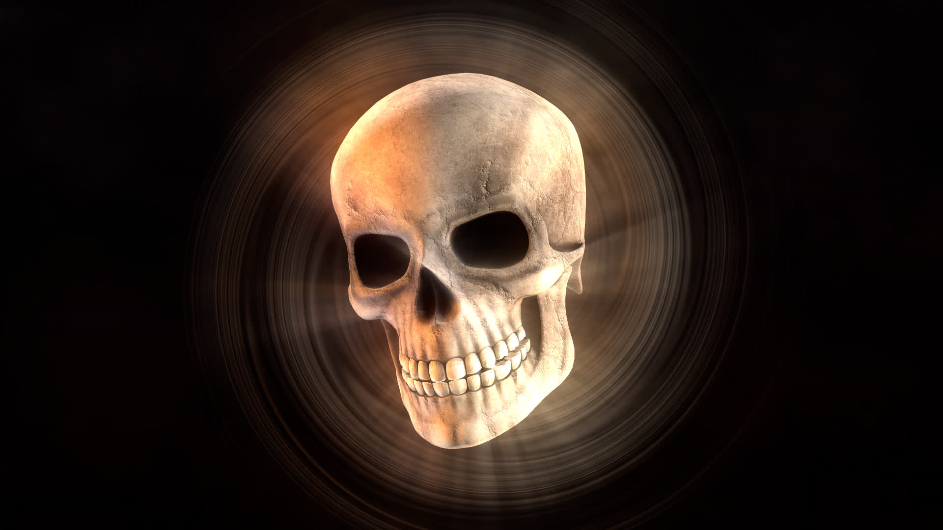 3D Skull Halloween Transition