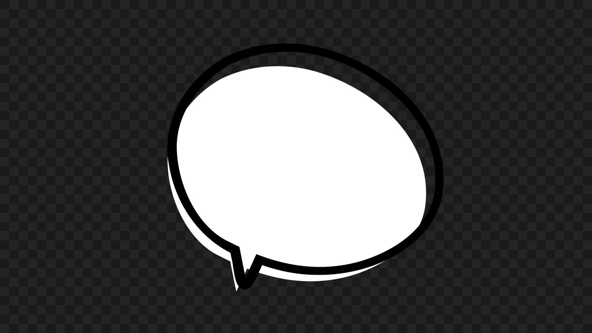 Small Rounded Speech Bubble