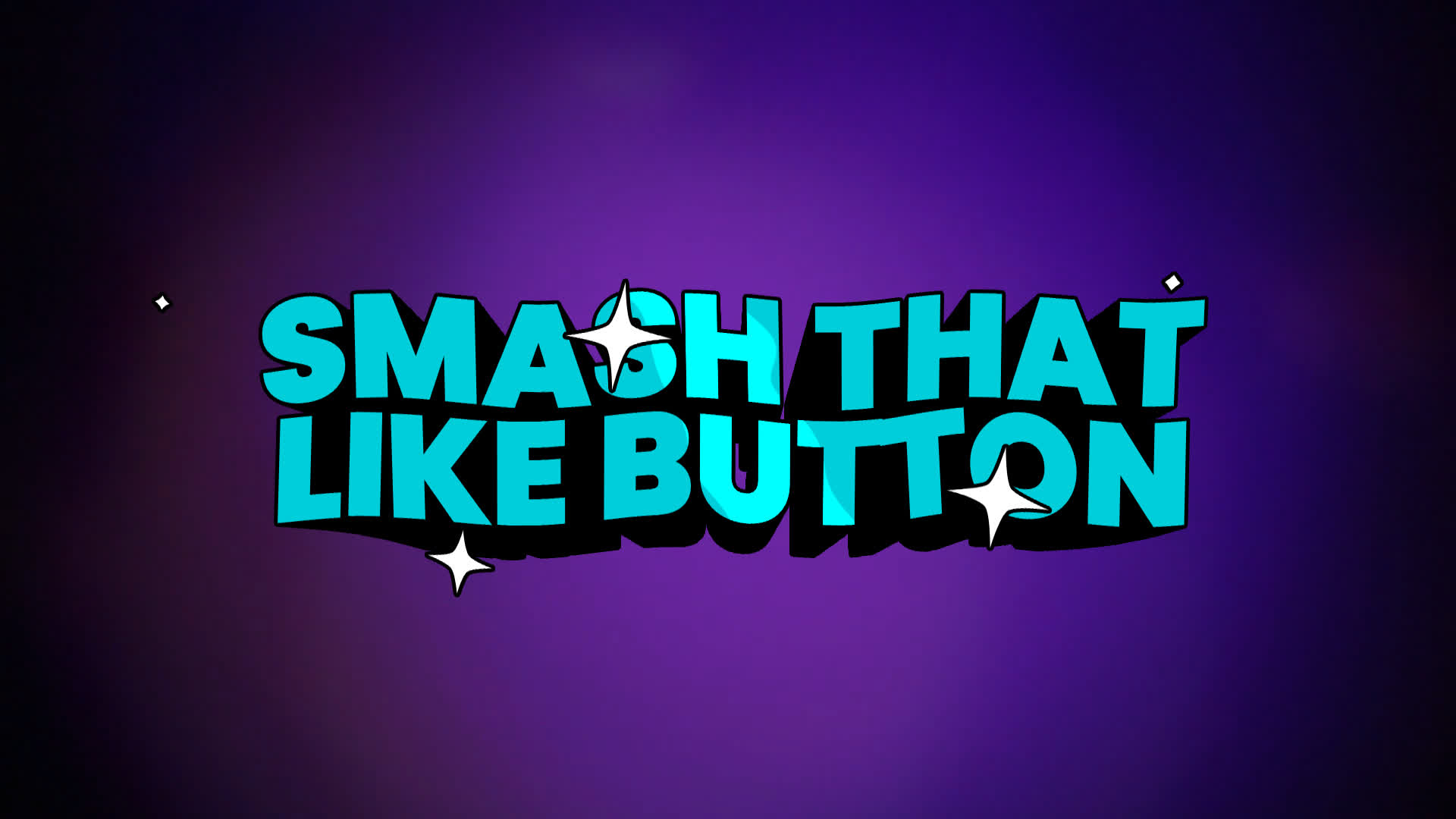 Smash That Like Button - 3D Cartoon Text