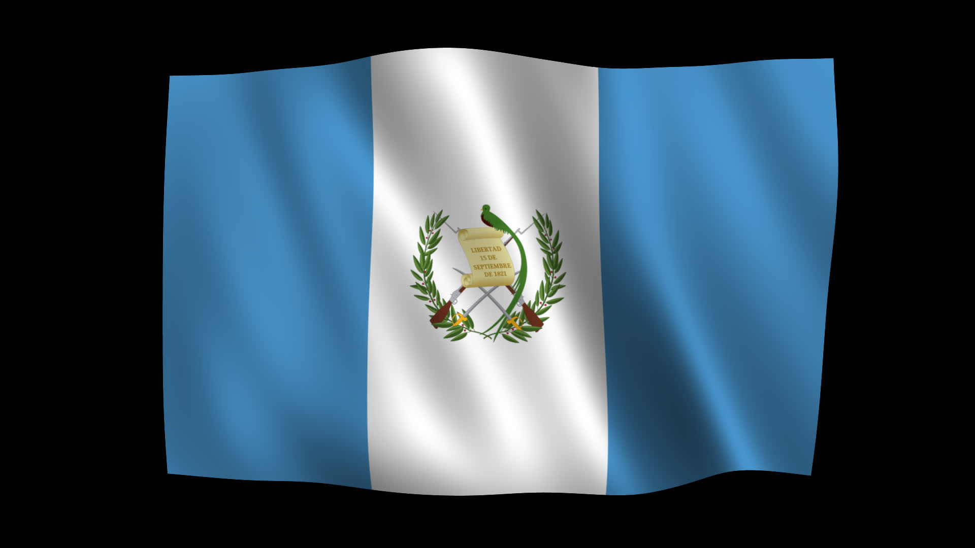 Smooth Waving Guatemala Flag