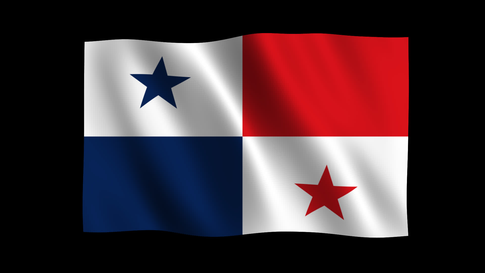 Smooth Waving Panama Flag