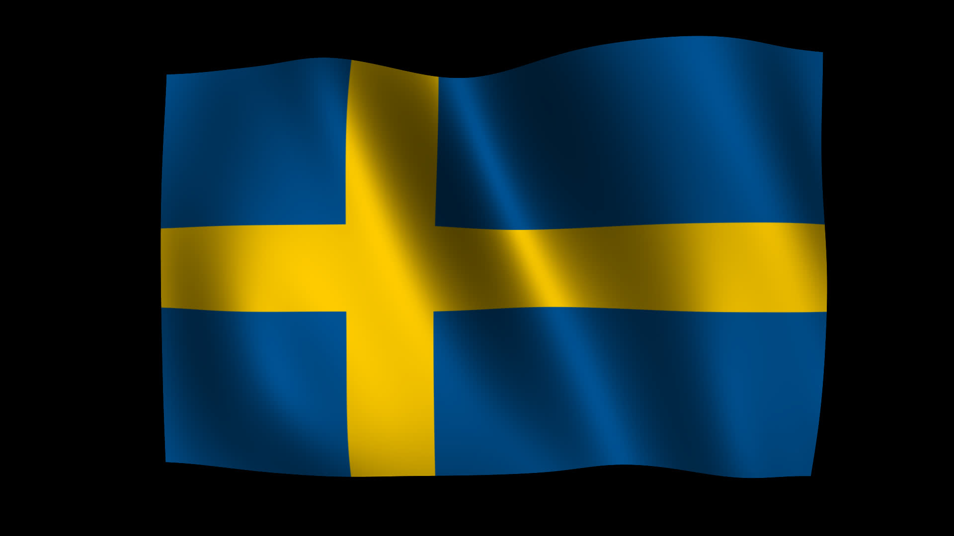 Smooth Waving Sweden Flag