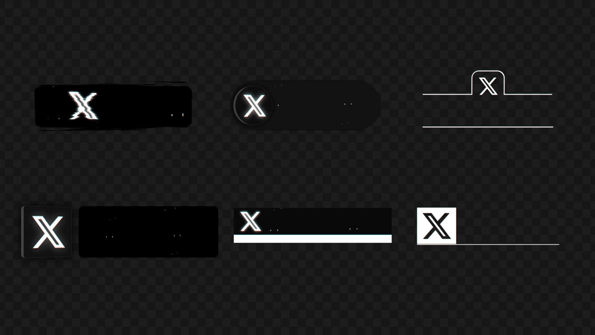 Social Media X Lower Thirds