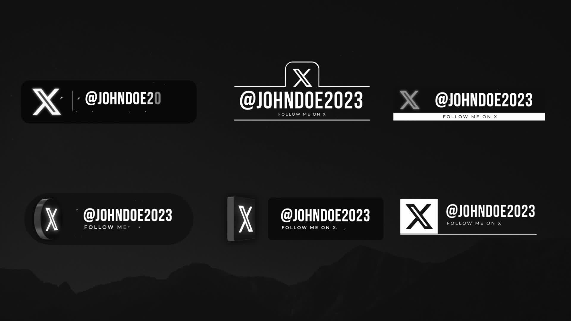 Social Media X Lowerthirds
